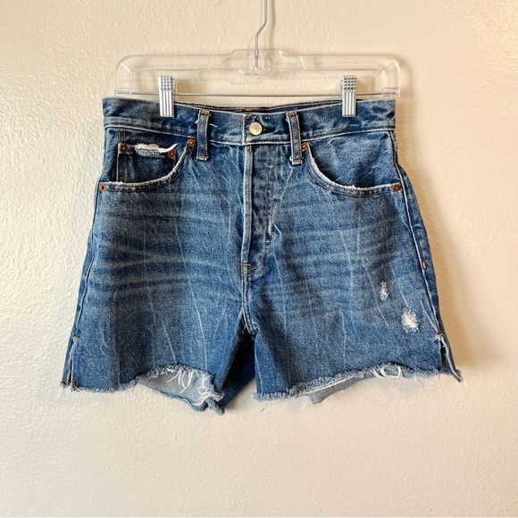 Abercrombie & Fitch High Waist Jean Cut Off Shorts size 4 Cotton - Picture 1 of 3